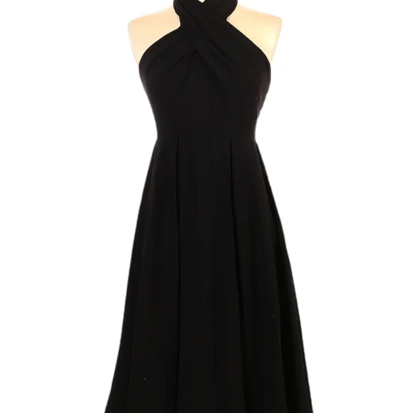 halter neck dresses midi Sylvie Linen Midi Halter Dress main image 0